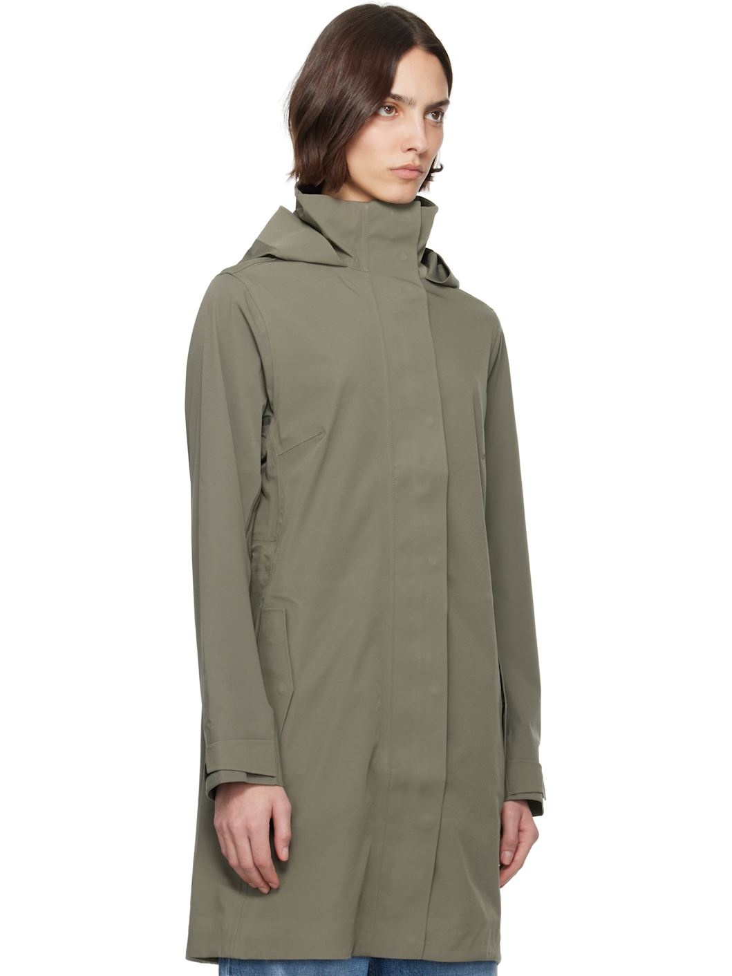 Khaki 'Black Label' Cardero Raincoat - 2