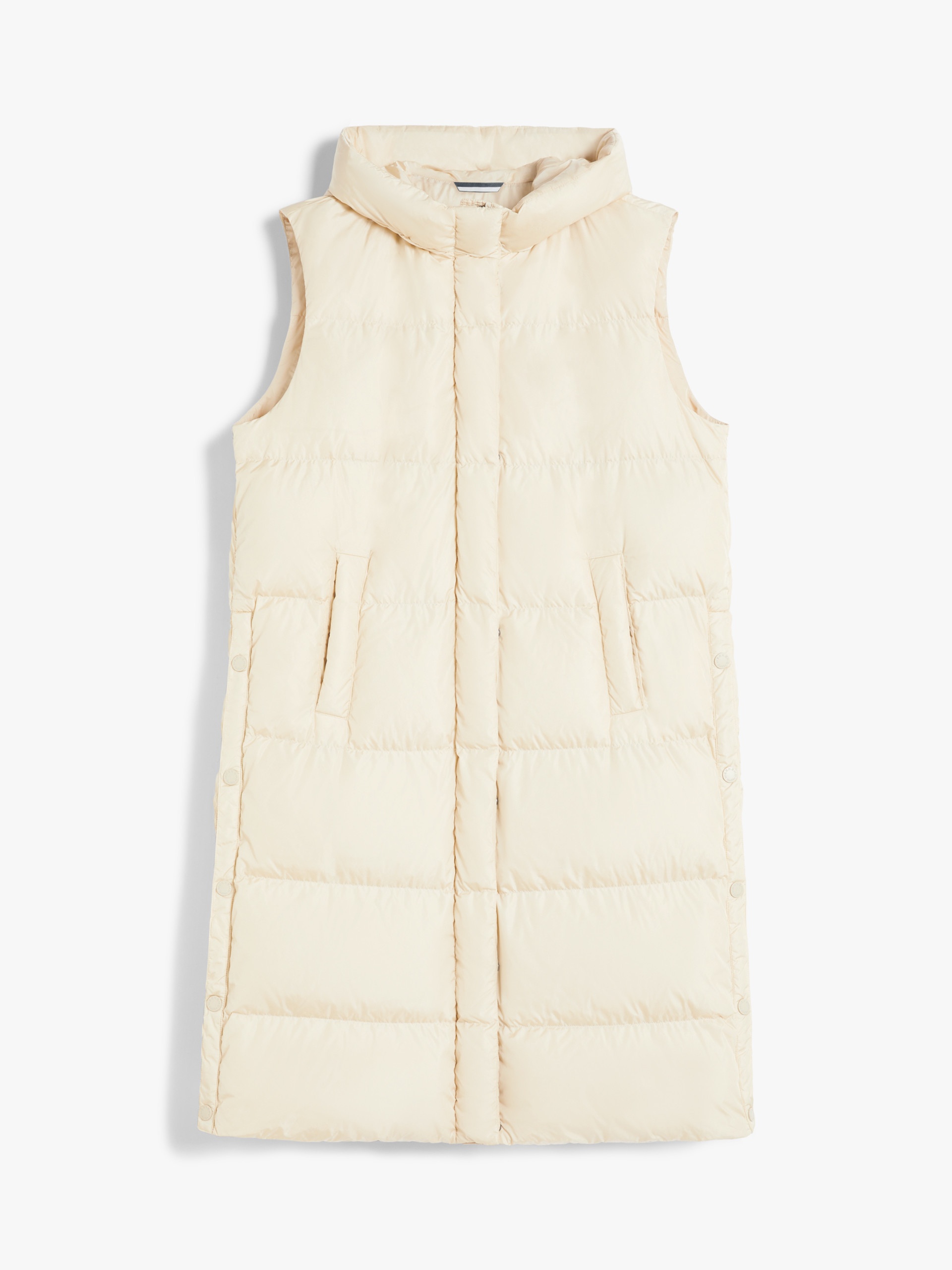 ZIMINO Long water-repellent taffeta gilet - 1
