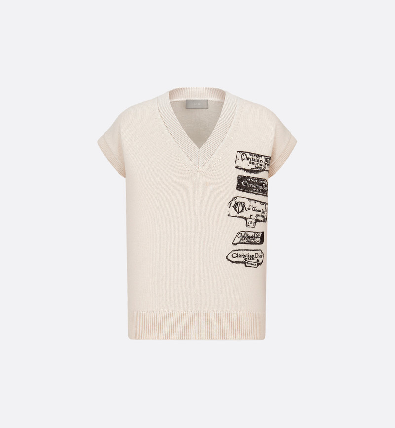 Dior Archives Labels Sweater Vest 1