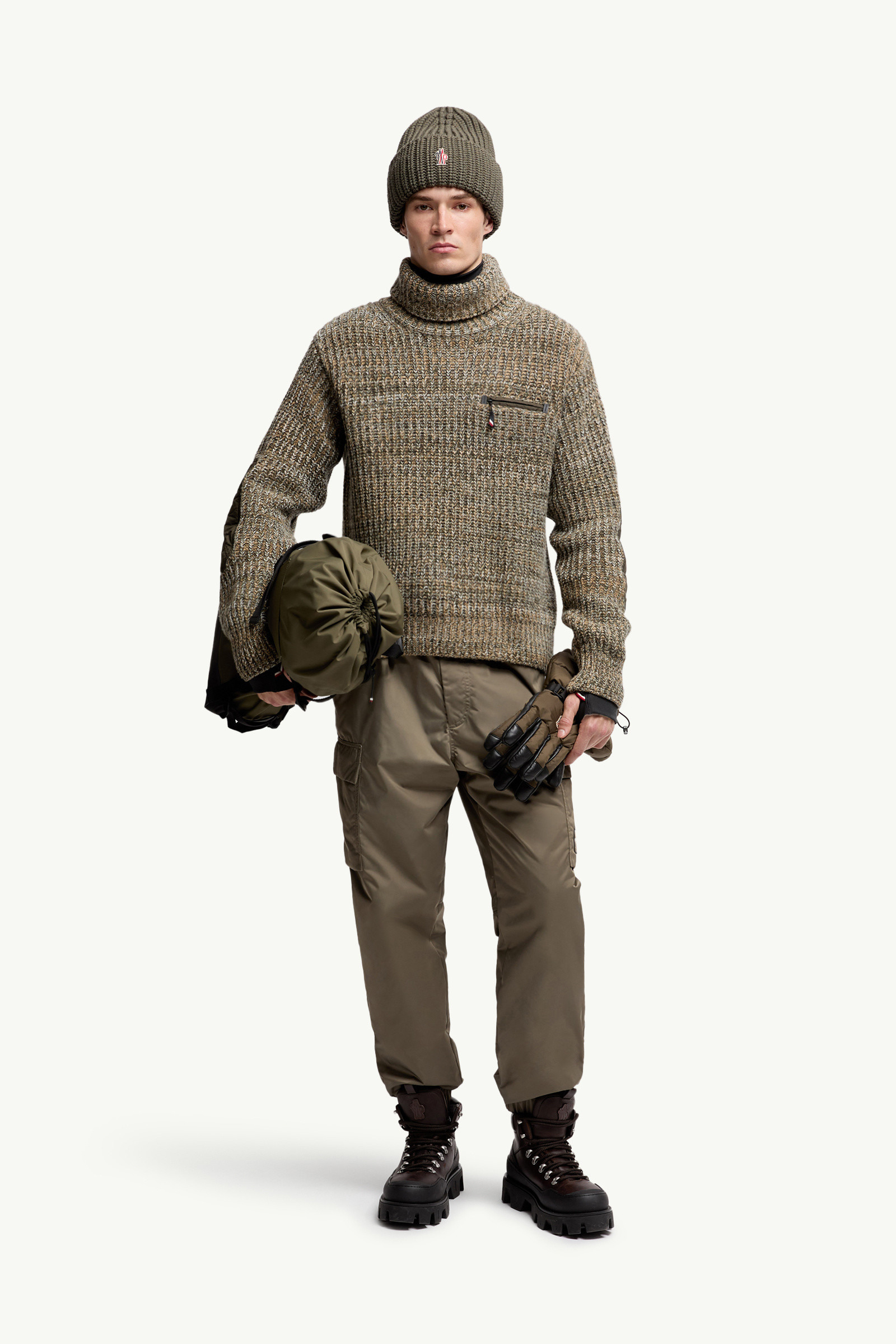 Wool Turtleneck Sweater with Pocket - 2