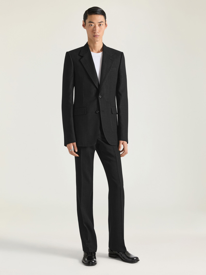 Givenchy SINGLE-BREASTED FITTED CHECKED JACKET IN WOOL outlook