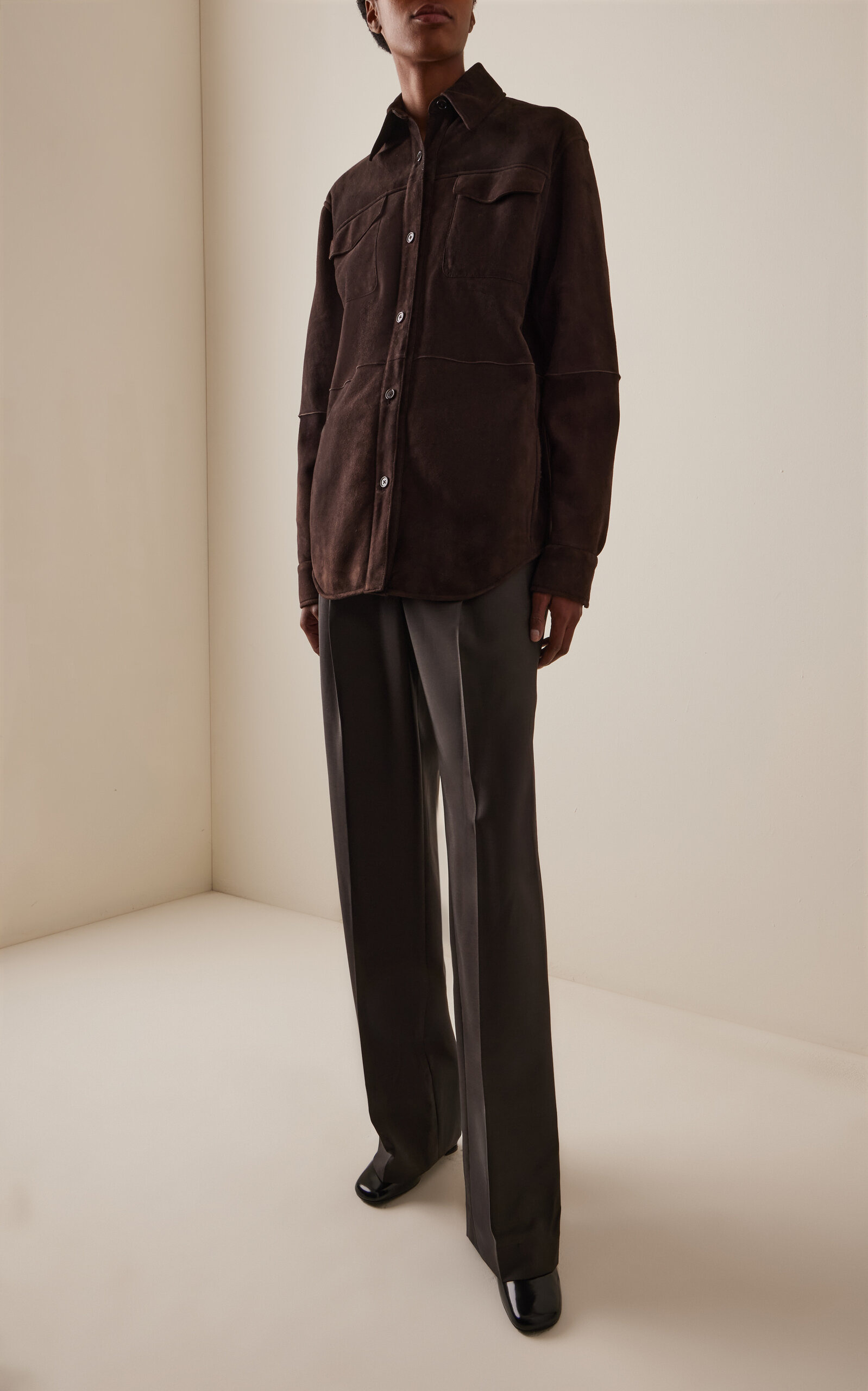 Gwena Suede Shirt Jacket brown - 2
