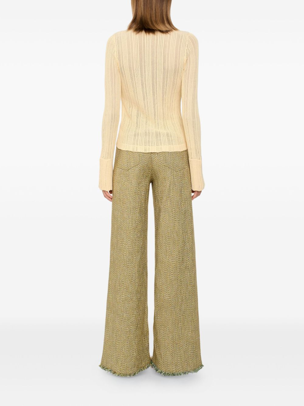 ribbed turtleneck sweater - 4