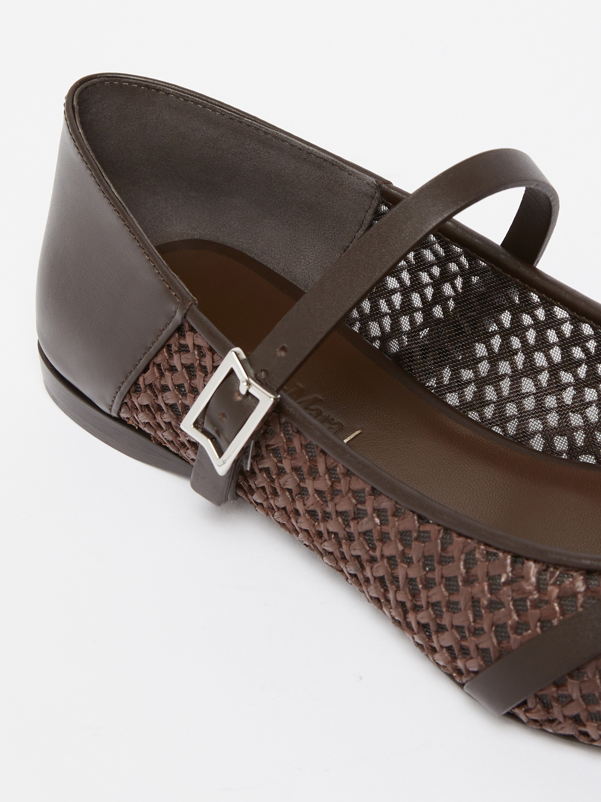 WOVENFLAT Crochet-fabric ballerinas - 5