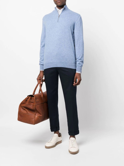 Brunello Cucinelli zip-front cashmere jumper outlook