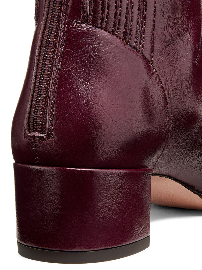 Women's Saint Honoré 35MM Leather Booties - Blackberry 5