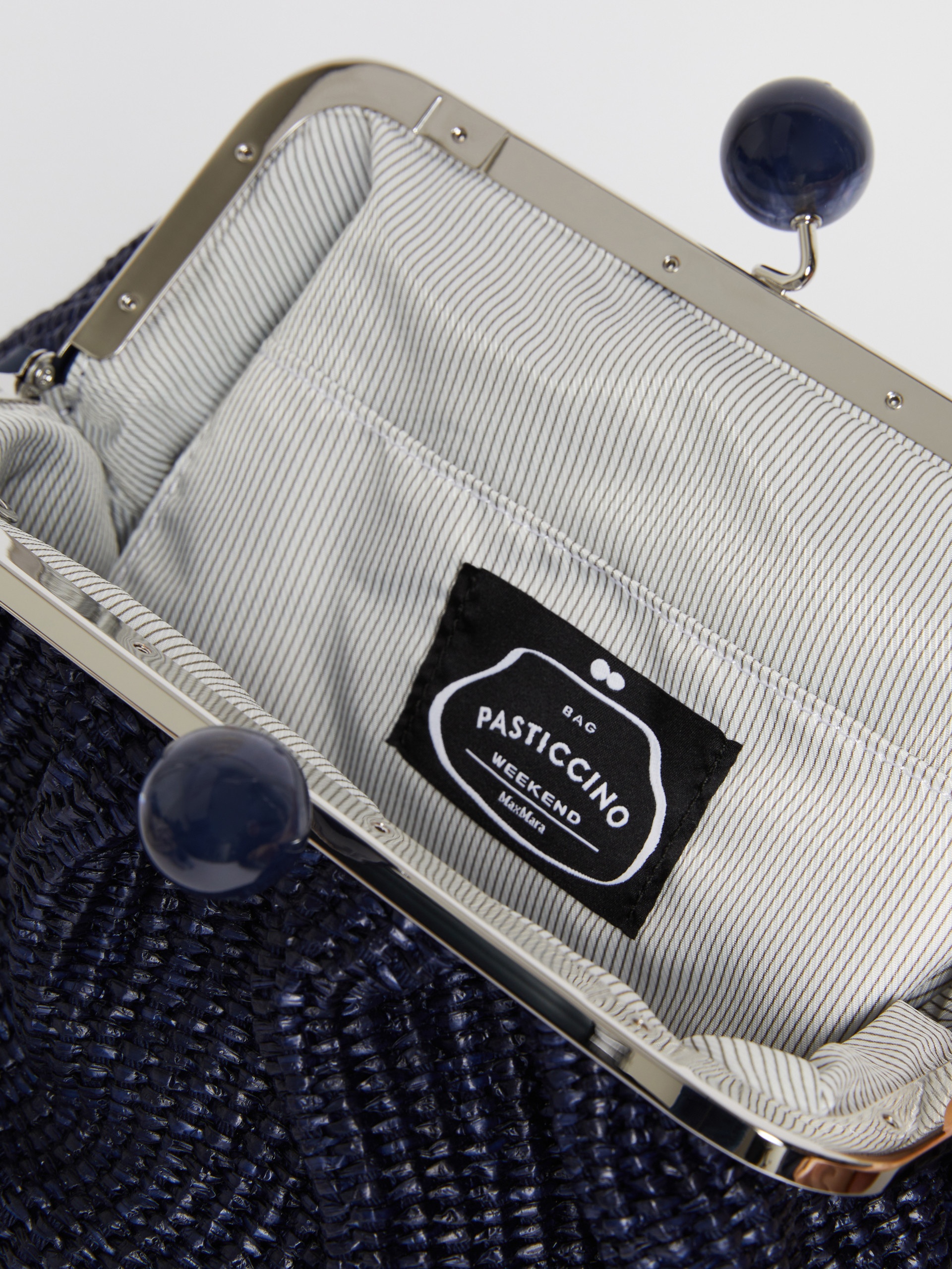 FORTUNA Medium raffia-effect Pasticcino bag - 6