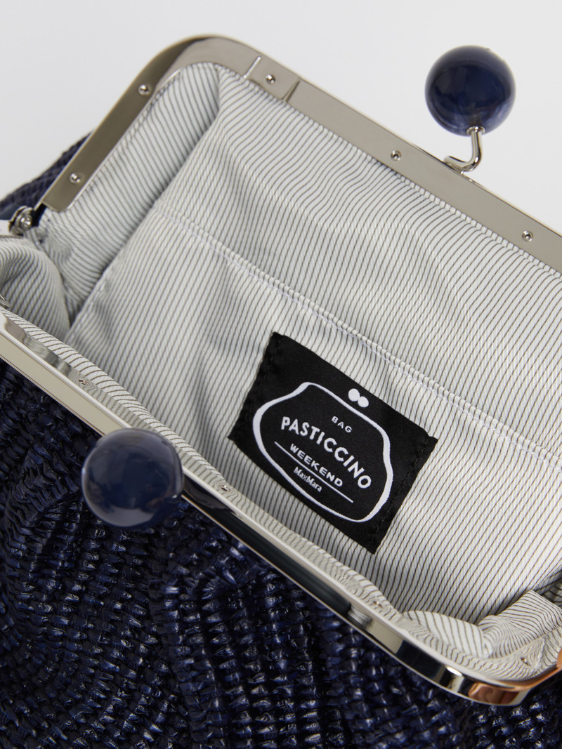 FORTUNA Medium raffia-effect Pasticcino bag 6