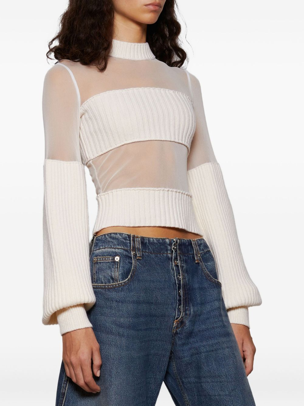 ribbed wool sweater - 3
