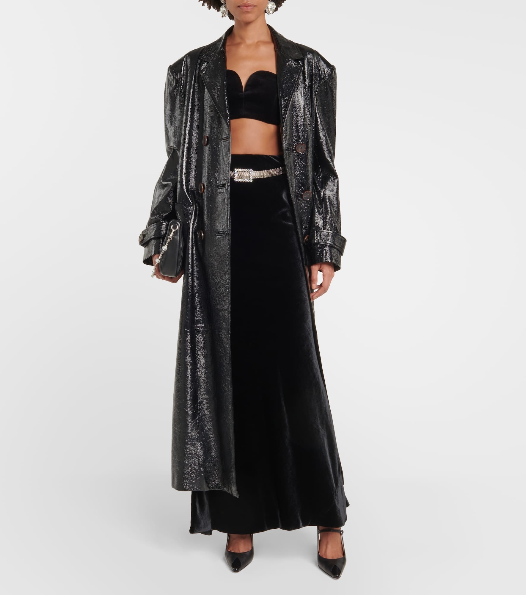 High-rise silk-blend maxi skirt - 2