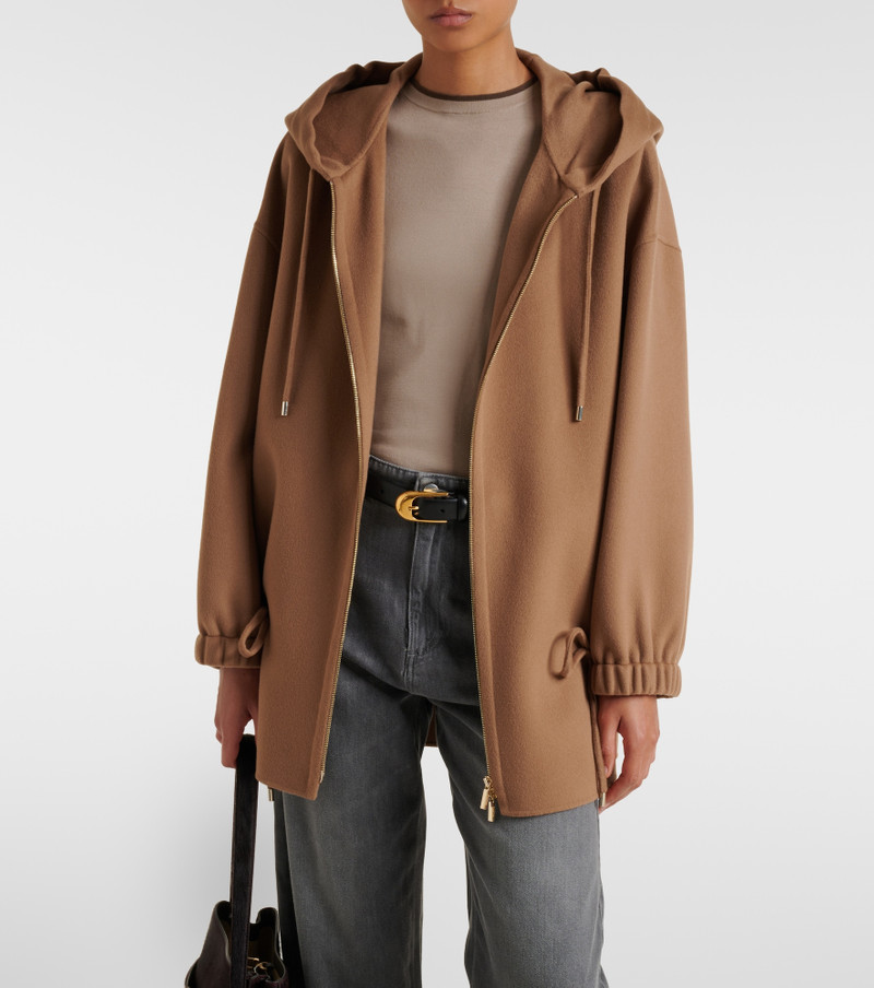 'S Max Mara Hooded virgin wool jacket outlook