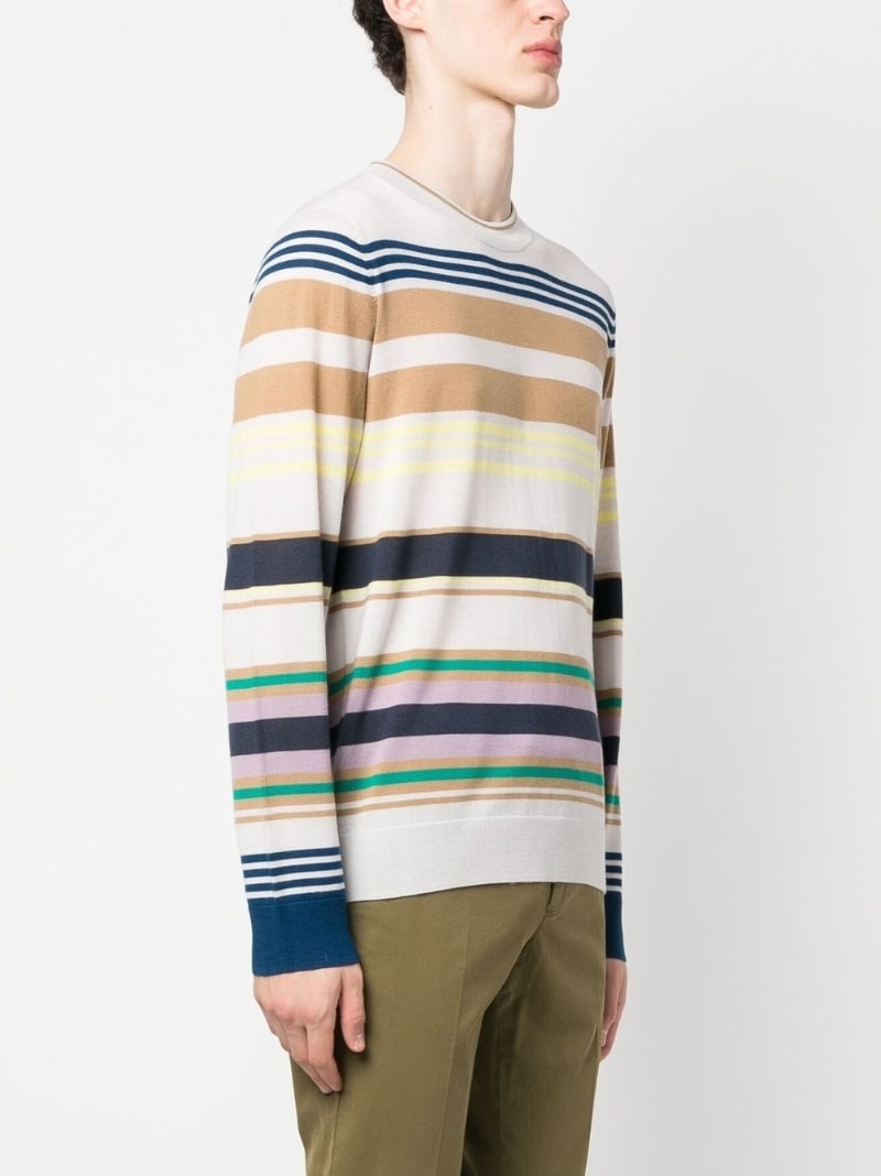 striped merino jumper - 3