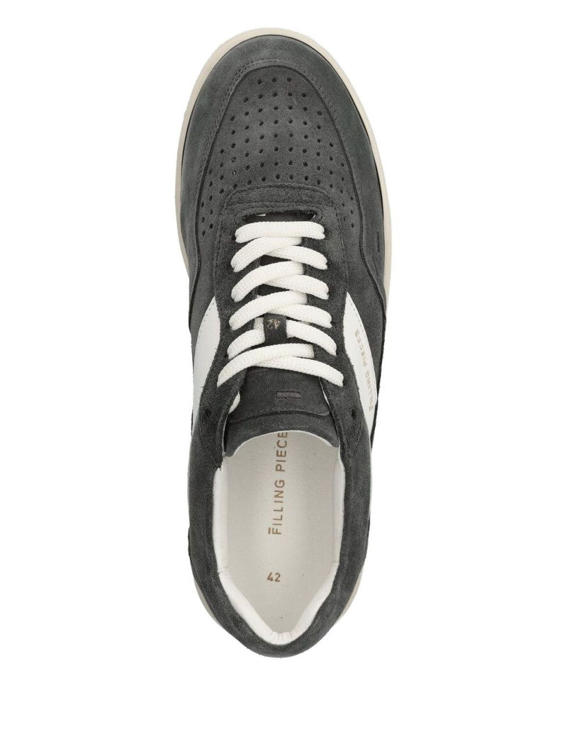 panelled suede sneakers 4