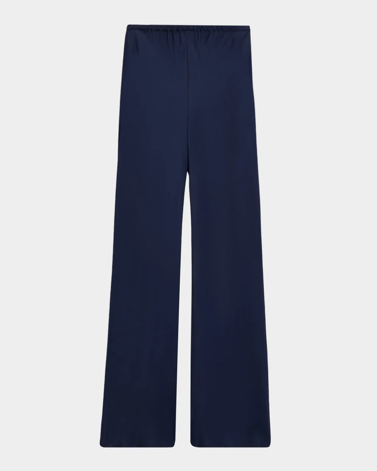 Rio Bias-Cut Satin Flare Pants - 1