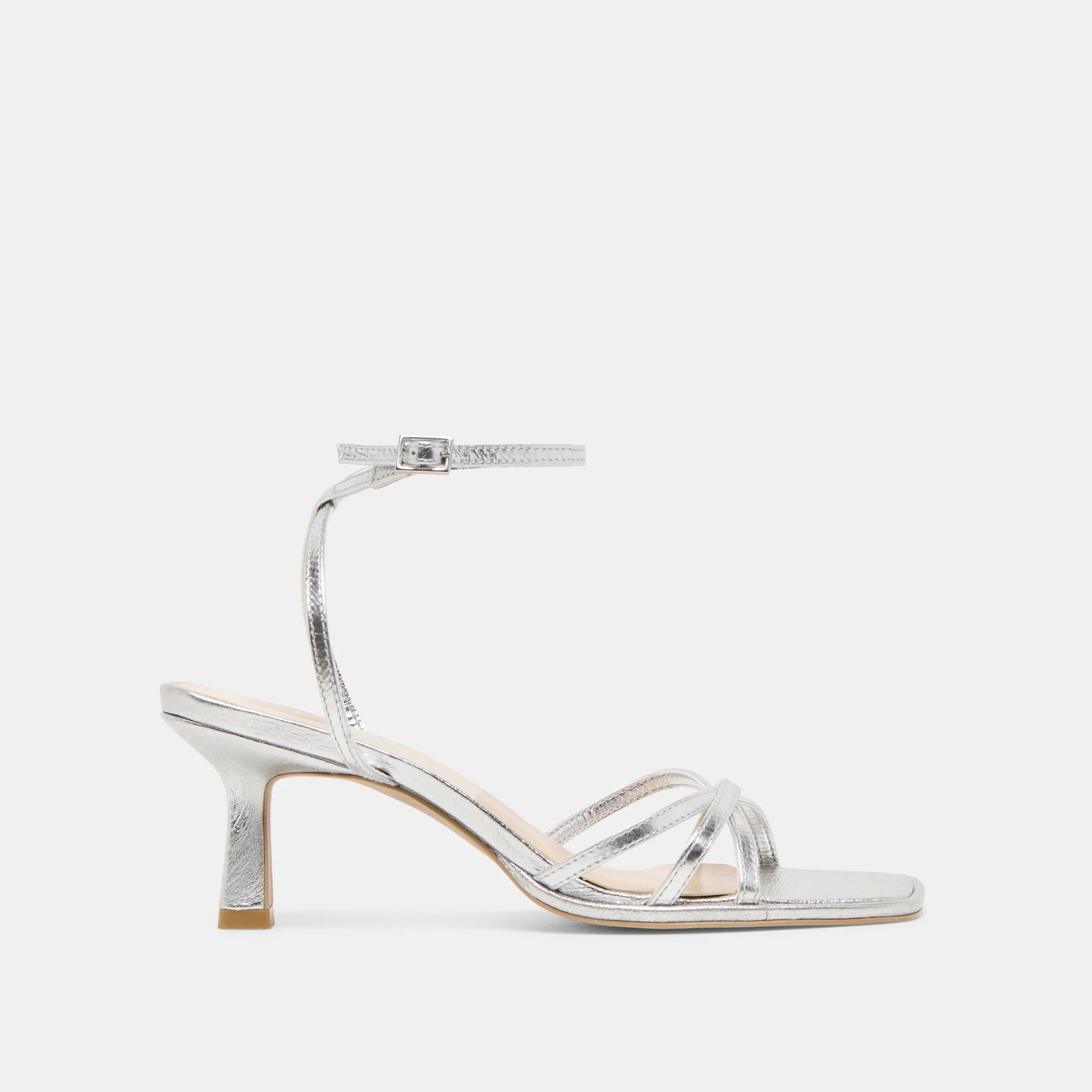 MANJI HEELS SILVER METALLIC LEATHER - 1