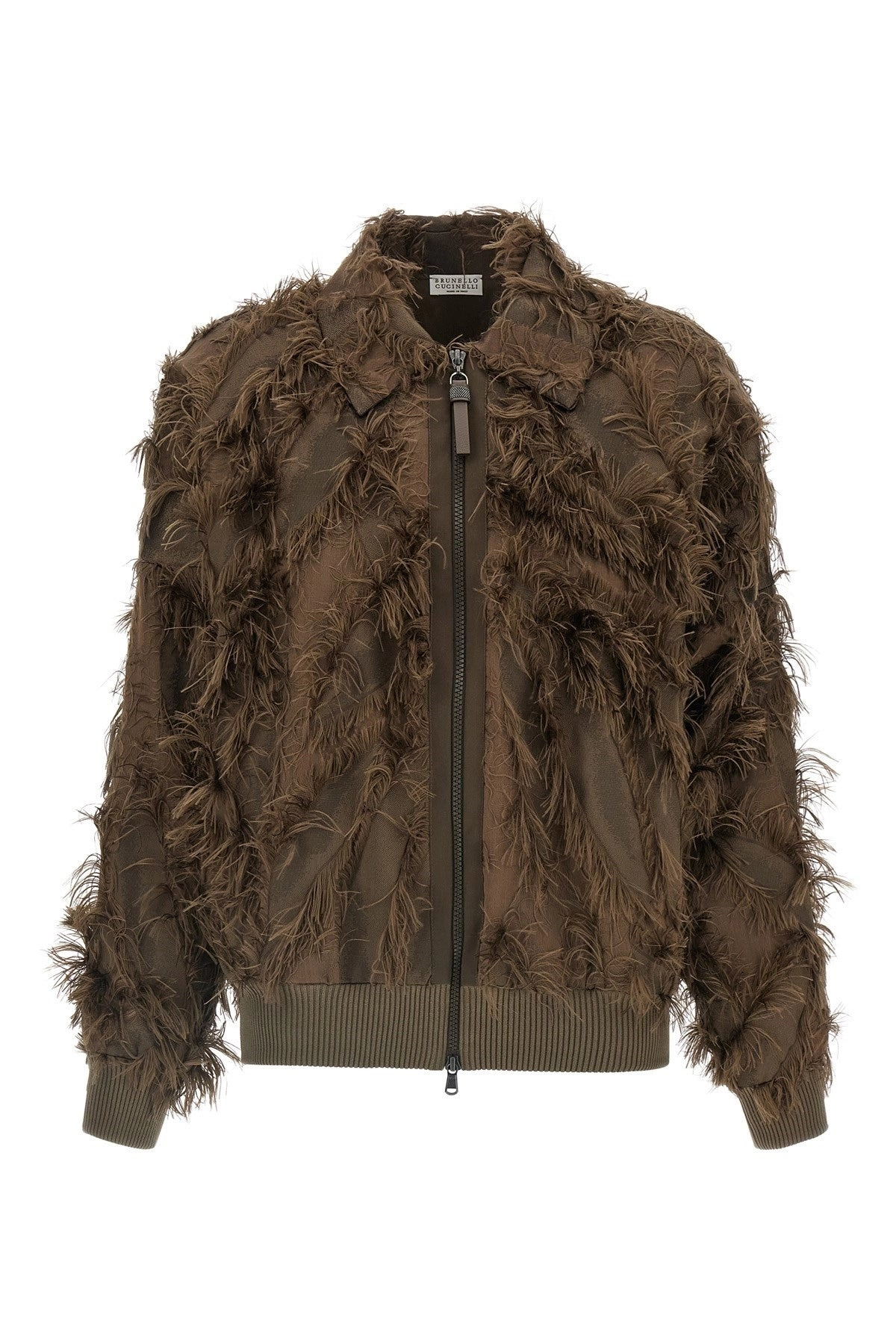Brunello Cucinelli Women 'Dracaena' Fil Coupé Bomber Jacket - 1