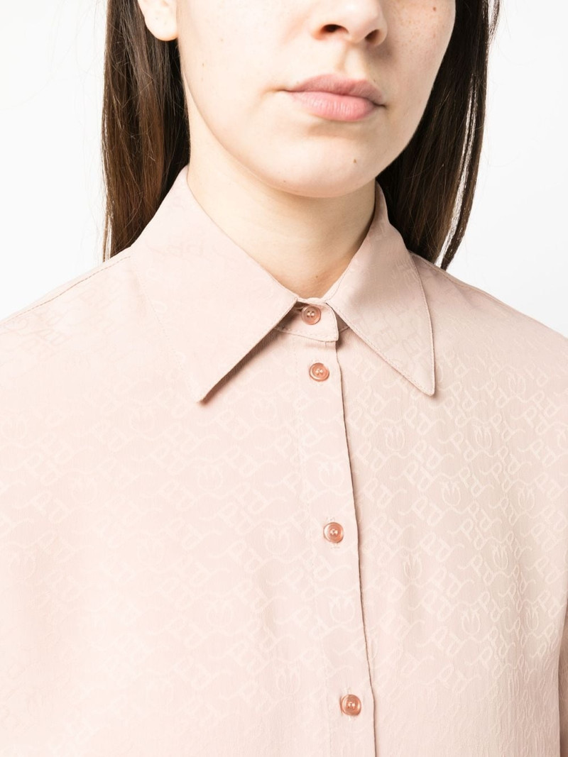 jacquard-logo long-sleeve shirt 5