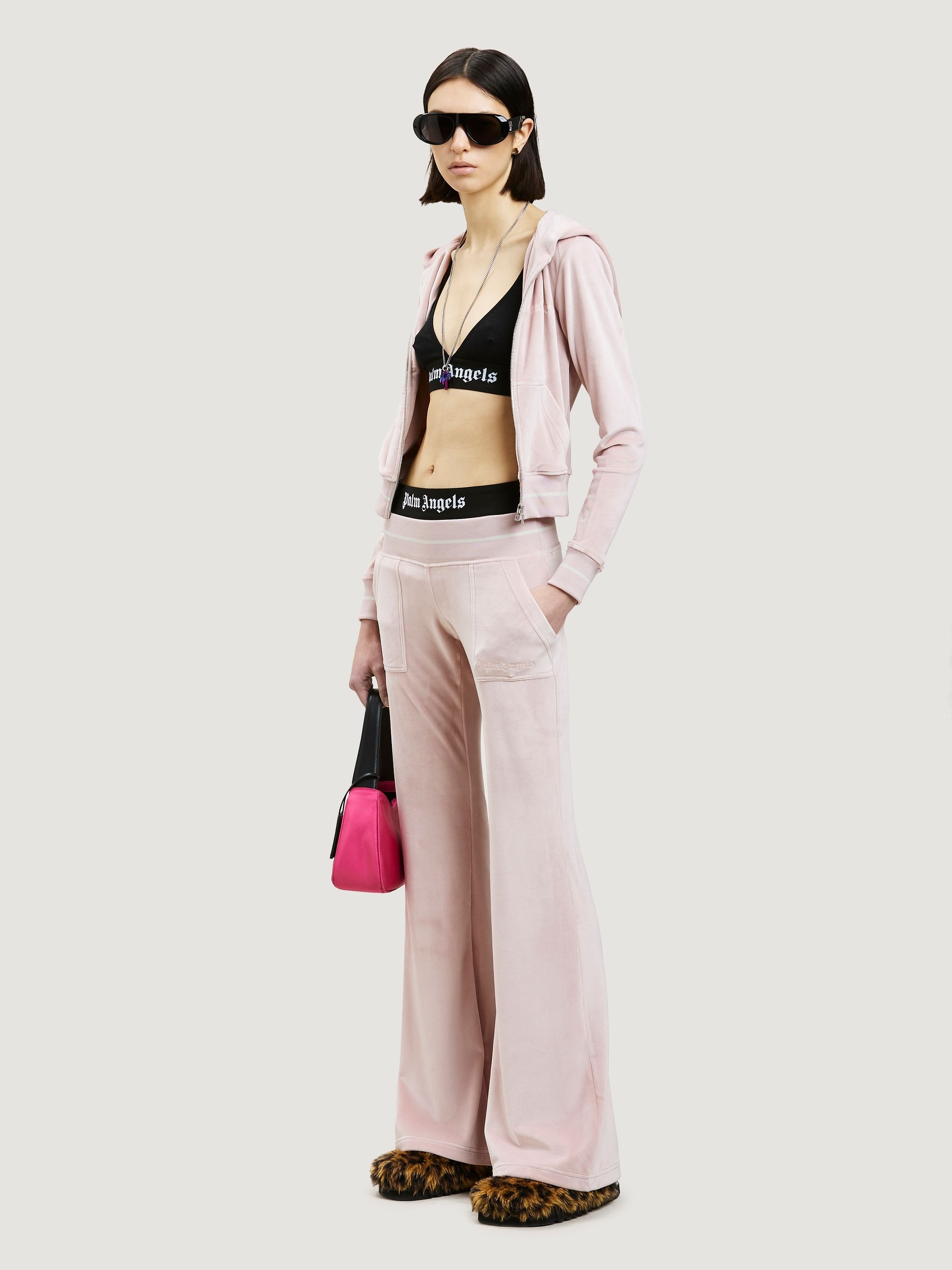 CHENILLE LOW WAIST PANTS - 2