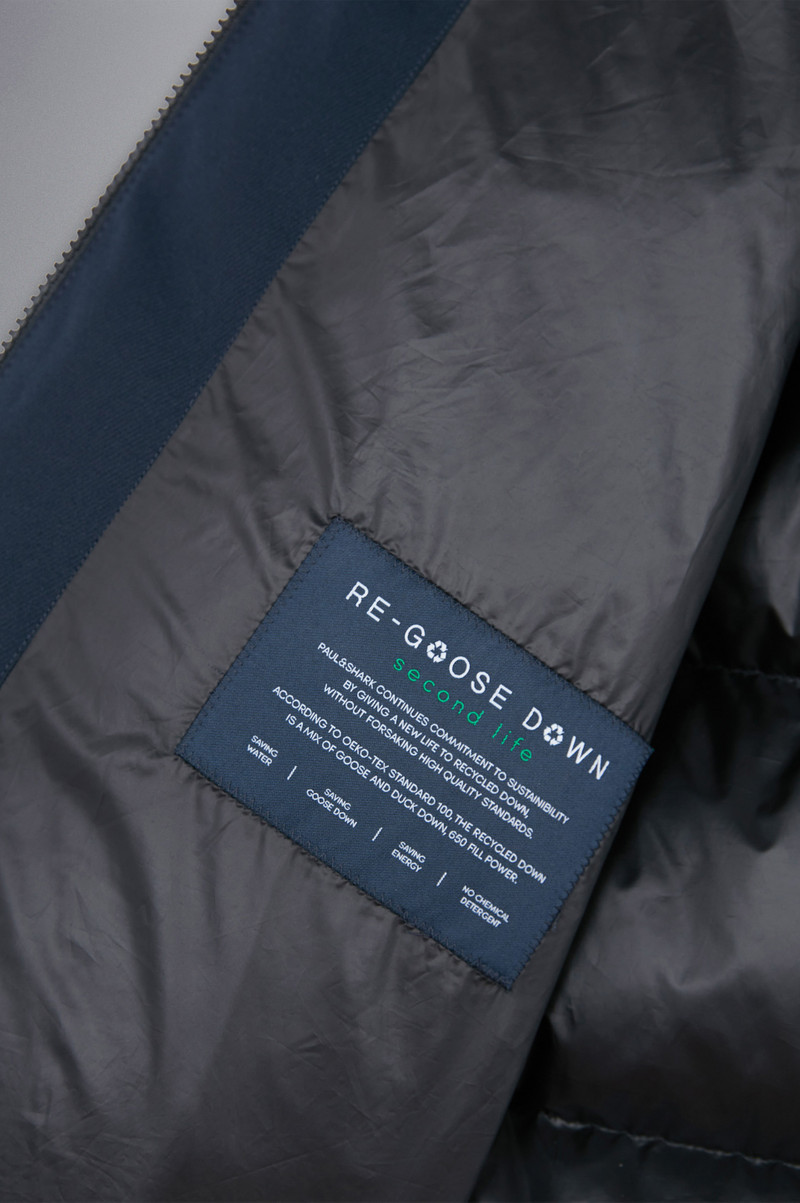 HYBRID DOWN JACKET IN IRIDESCENT NYLON AND TECHNICAL FABRIC 5