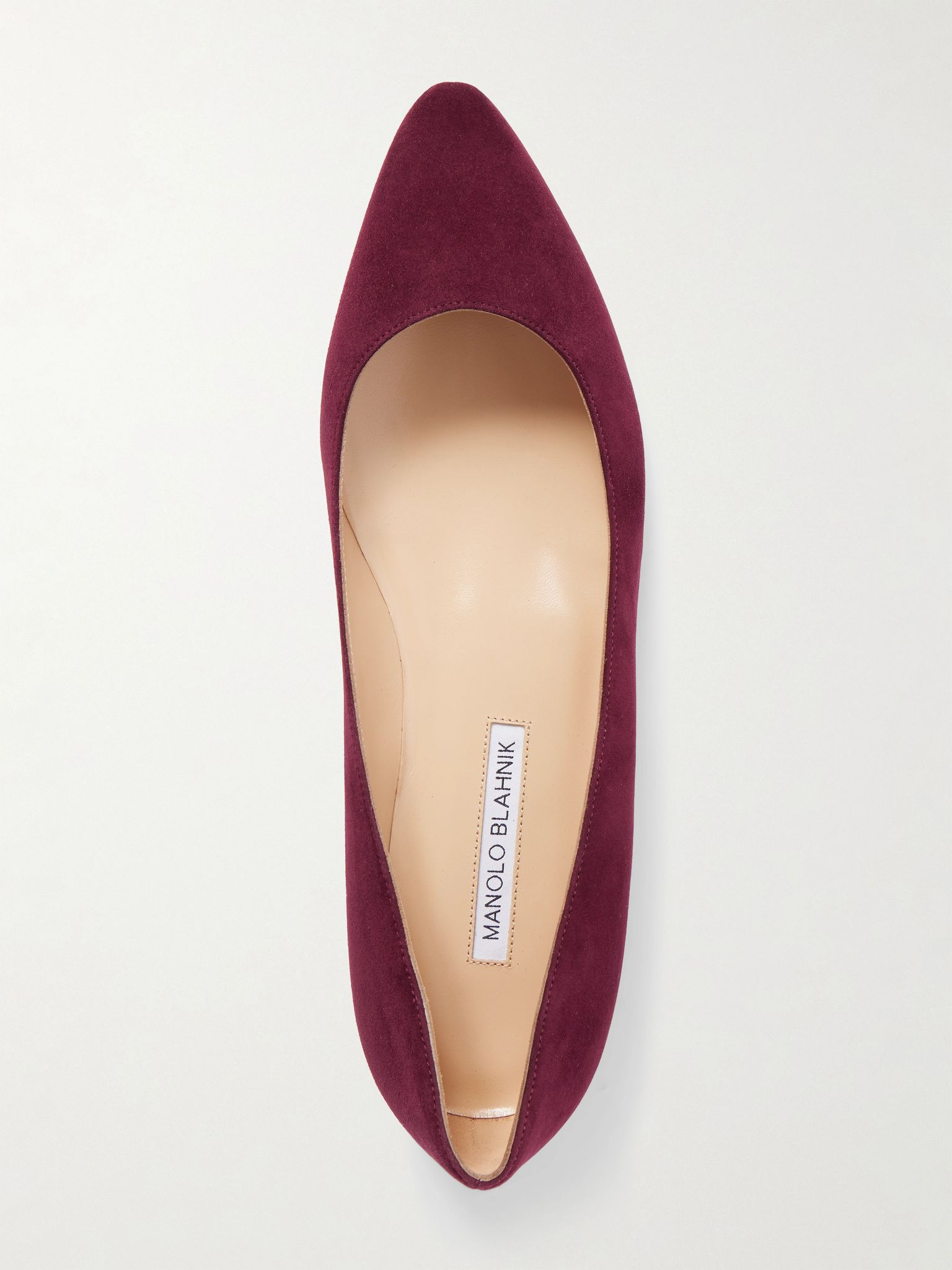 BB suede ballet flats Burgundy - 5