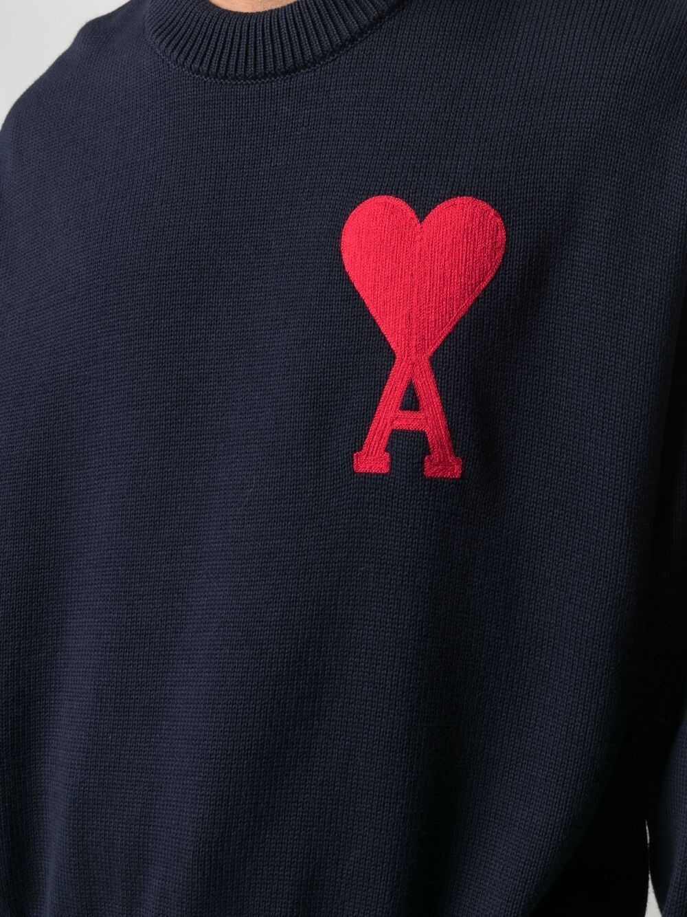 embroidered-logo long-sleeve jumper - 5