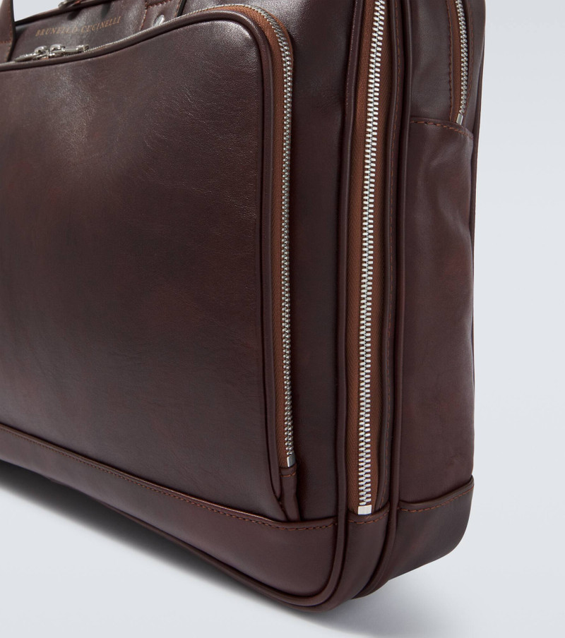 Brunello Cucinelli Leather briefcase outlook
