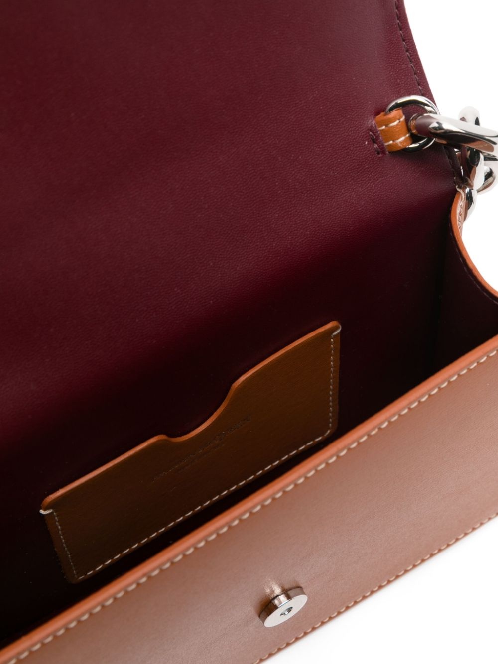 skull-appliquÃ© leather crossbody bag - 5