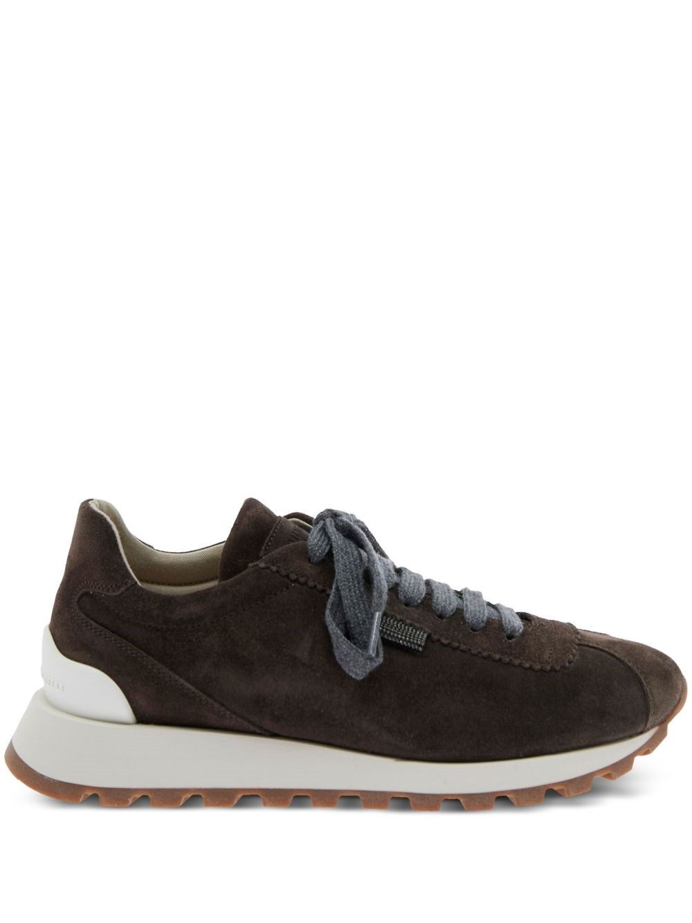 Suede leather sneakers - 1