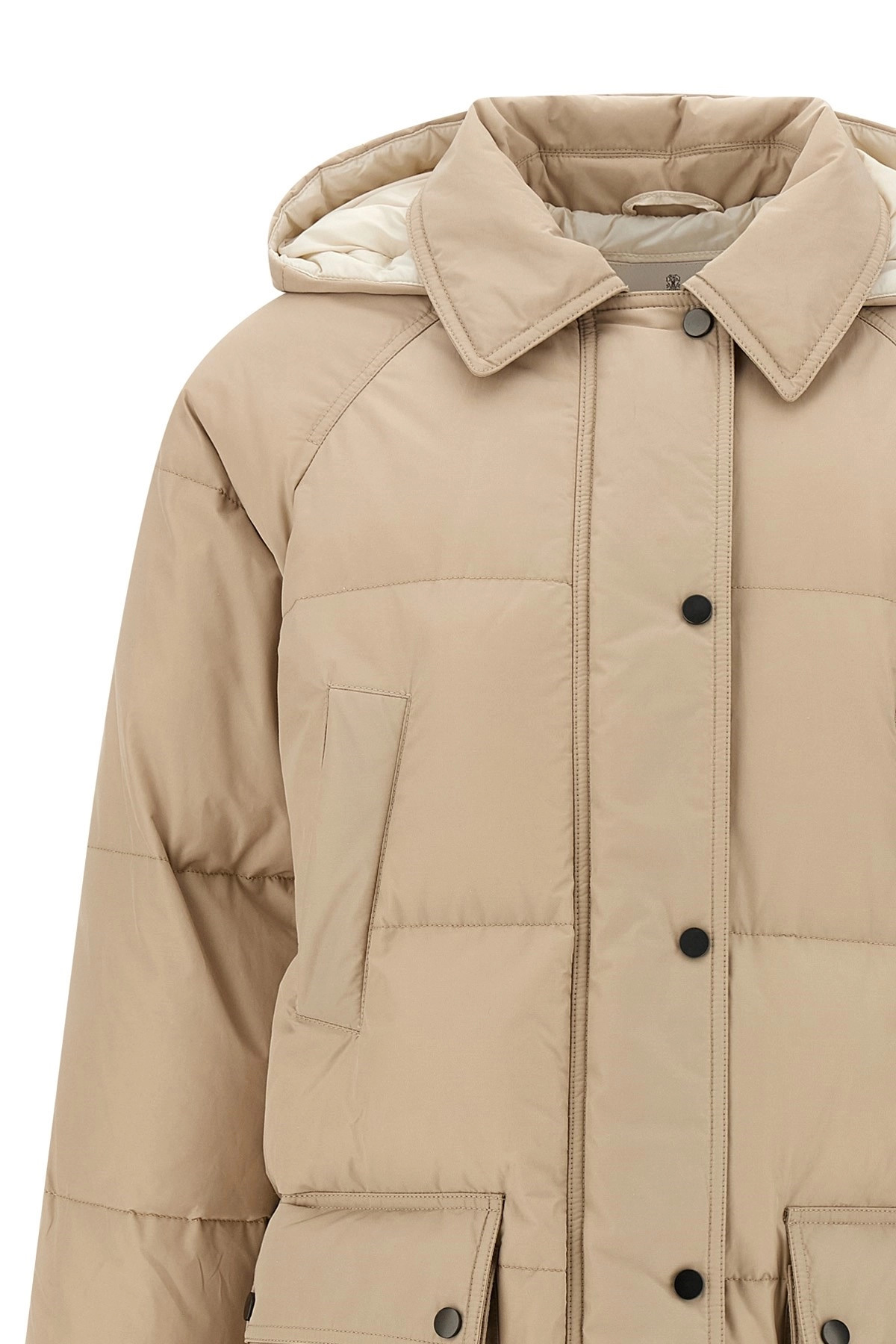 'Shiny Zipper Pull' down jacket - 3