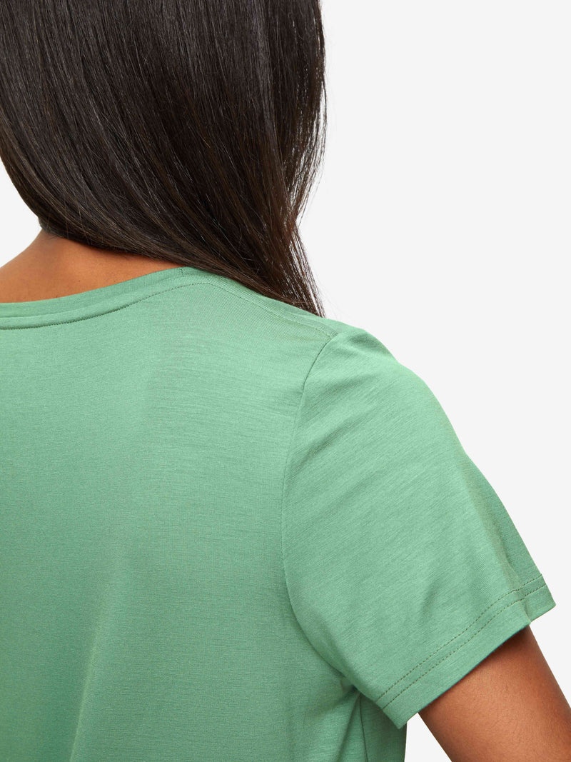 Women's T-Shirt Lara Micro Modal Stretch Sage Green - 7