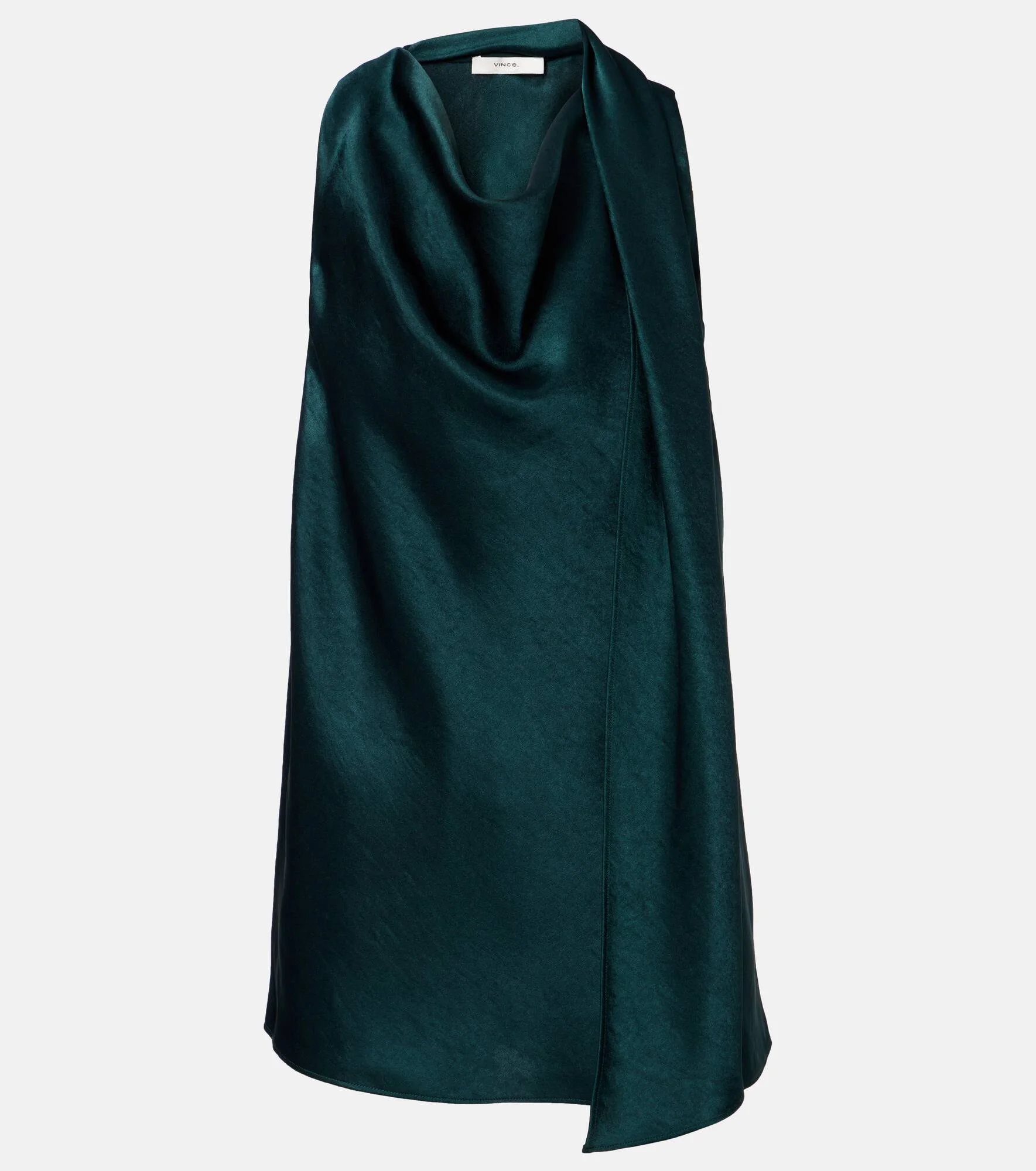 Scarf-detail satin top - 1