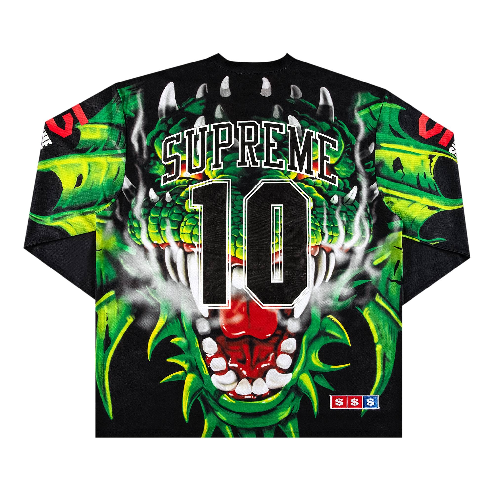 Supreme Supreme Dragon Hockey Jersey 'Black' | REVERSIBLE