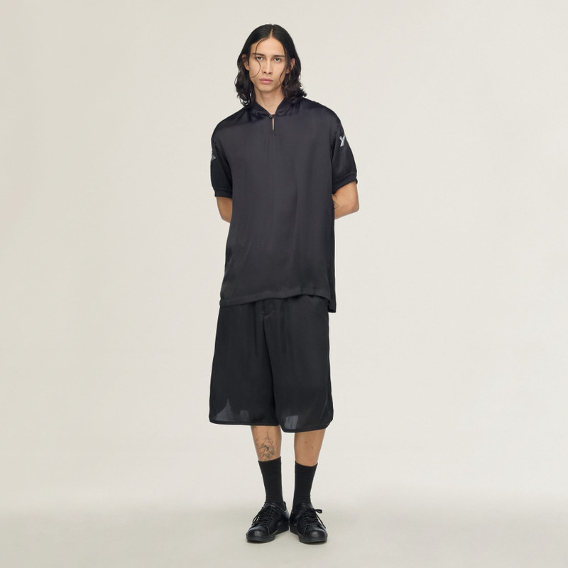 Y-3 LIQUID LOGO SATIN JERSEY 5