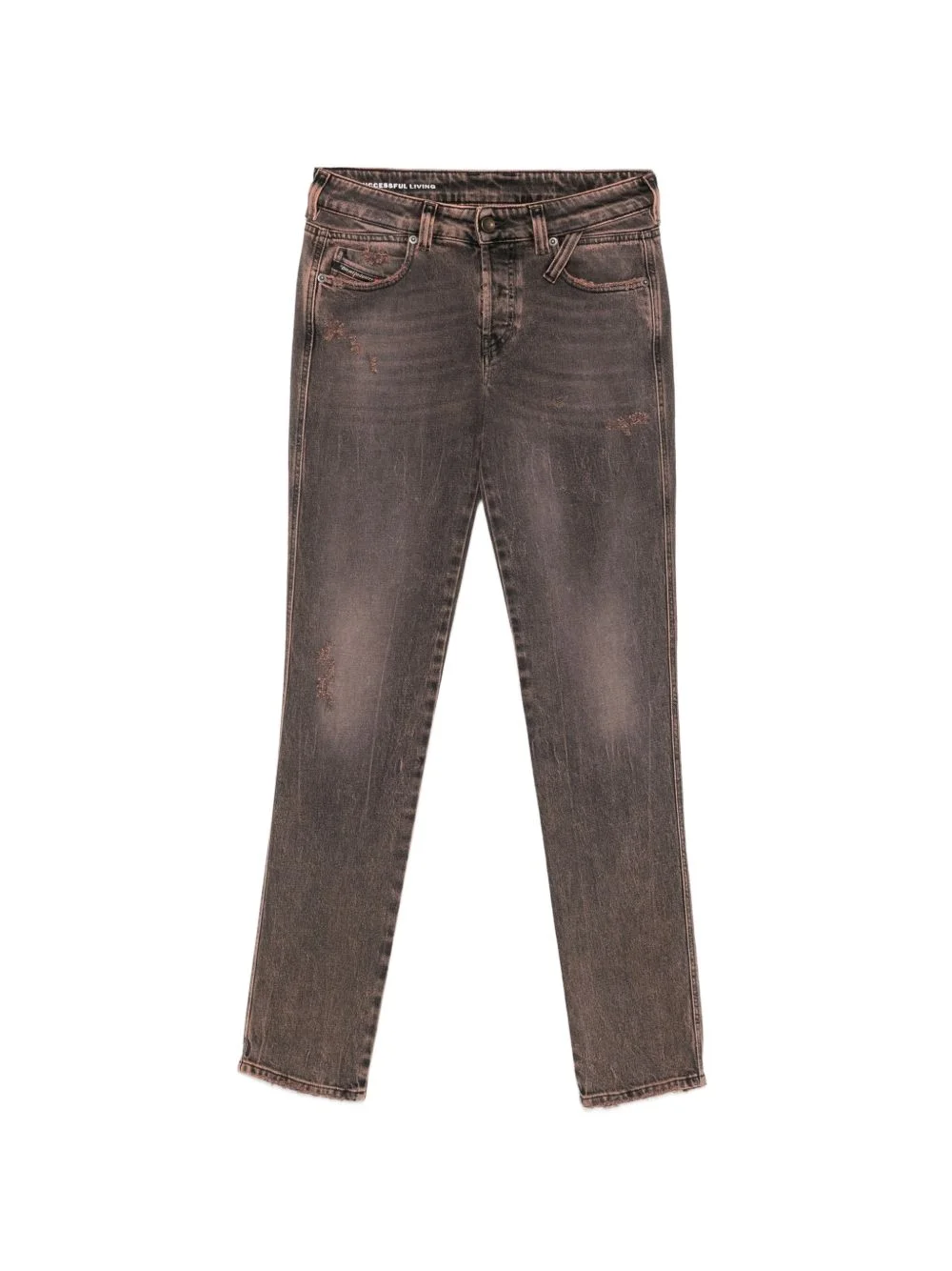 distressed faded jeans - 1