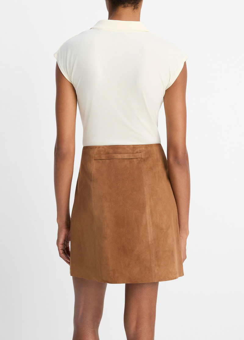 Vince Belted Suede Skirt outlook