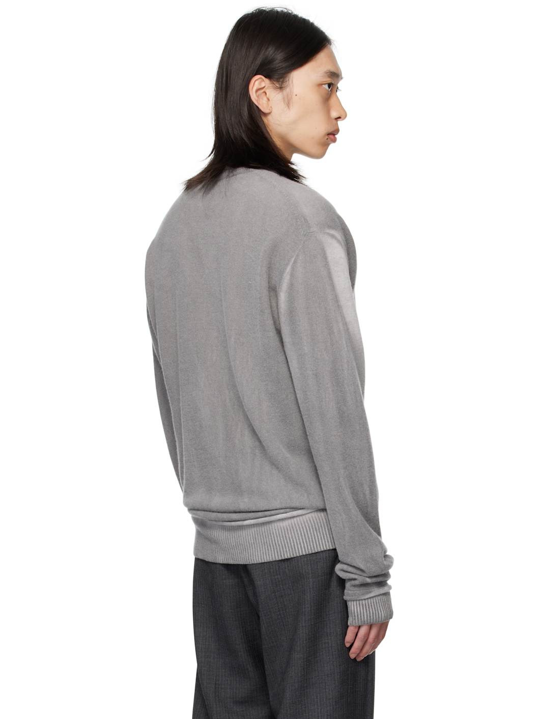 Gray Parallel Sweater - 3