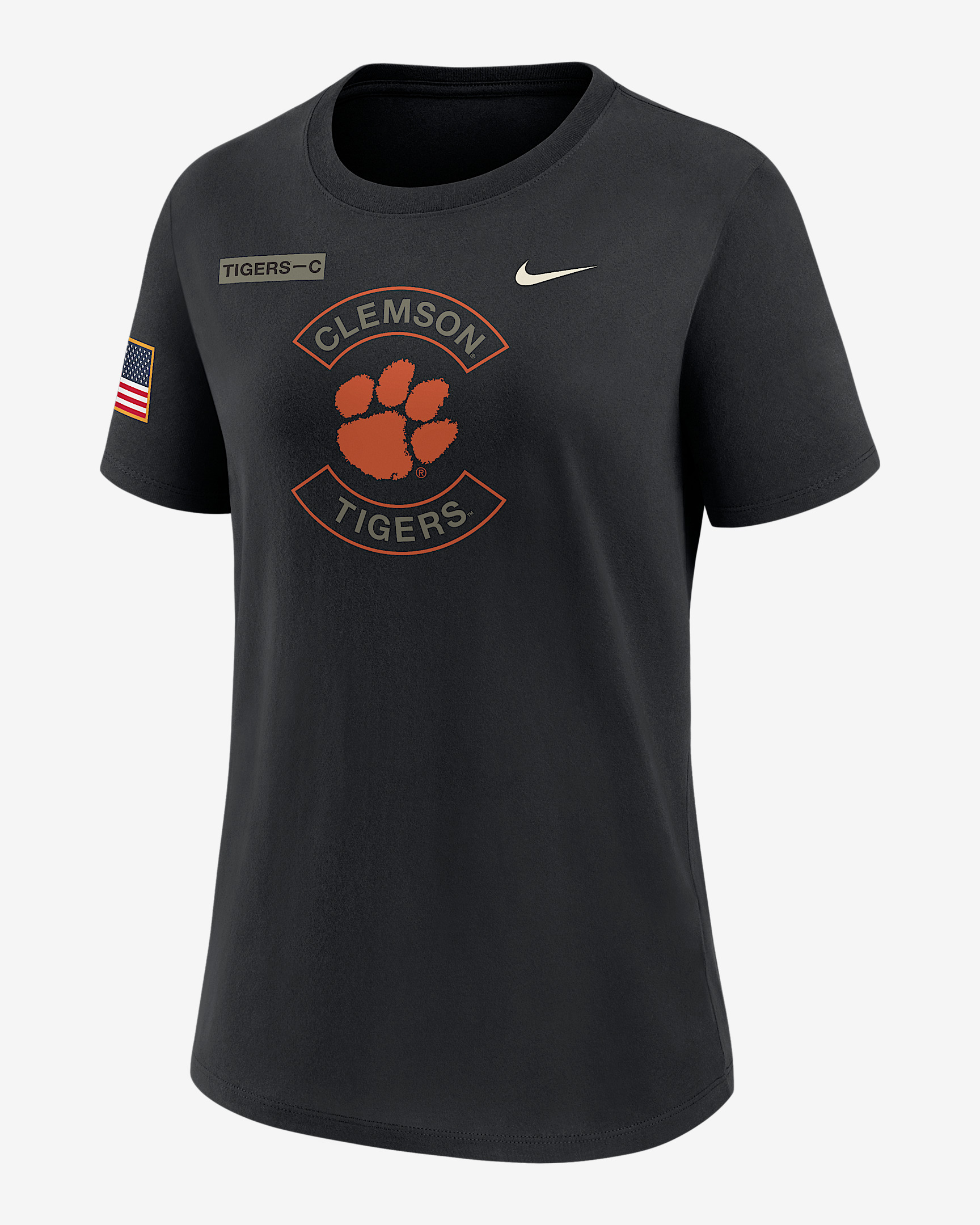 Clemson Military Appreciation Women's Nike Dri-FIT College T-Shirt - 1
