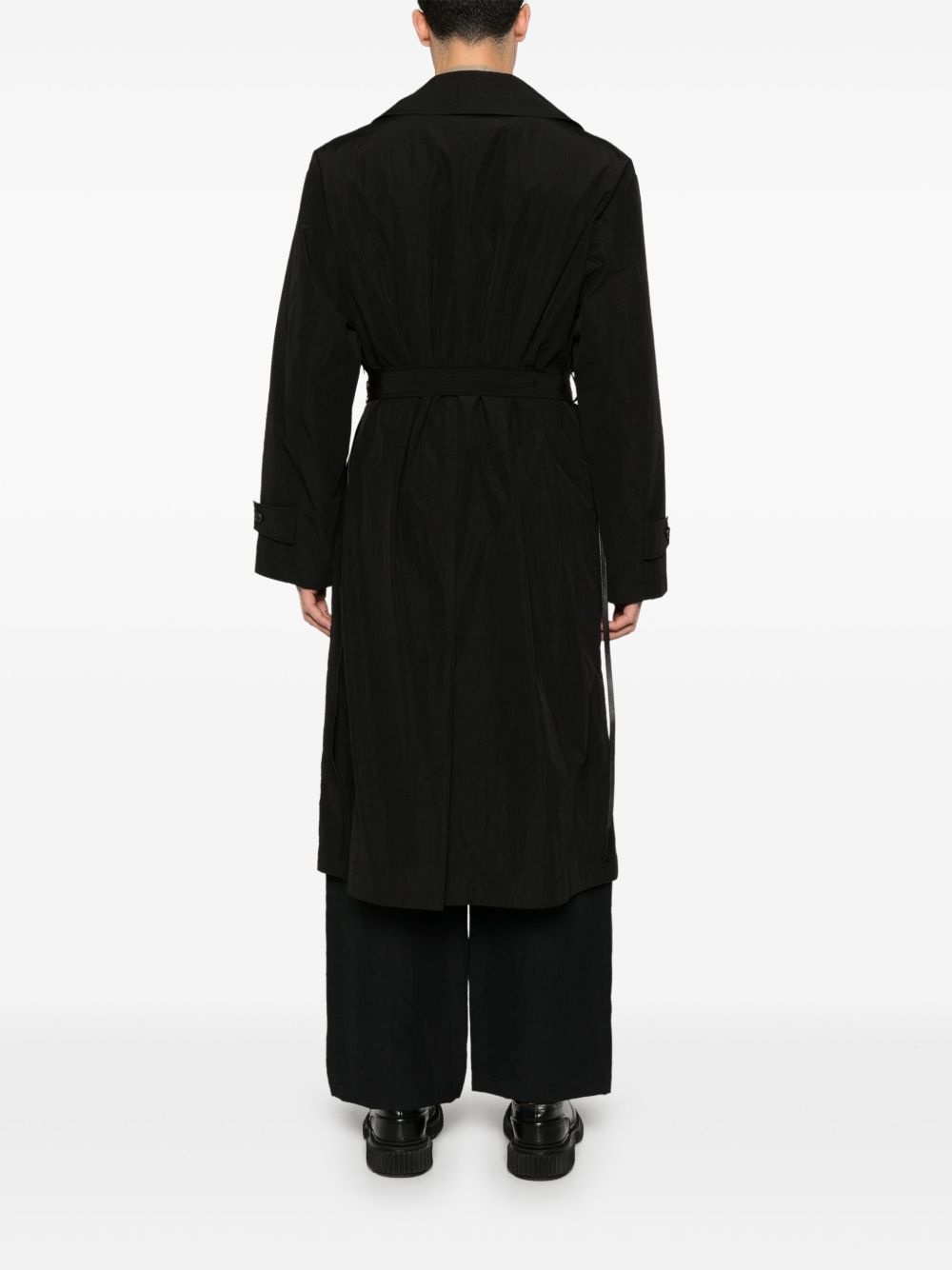 windproof double-breasted trench coat - 4