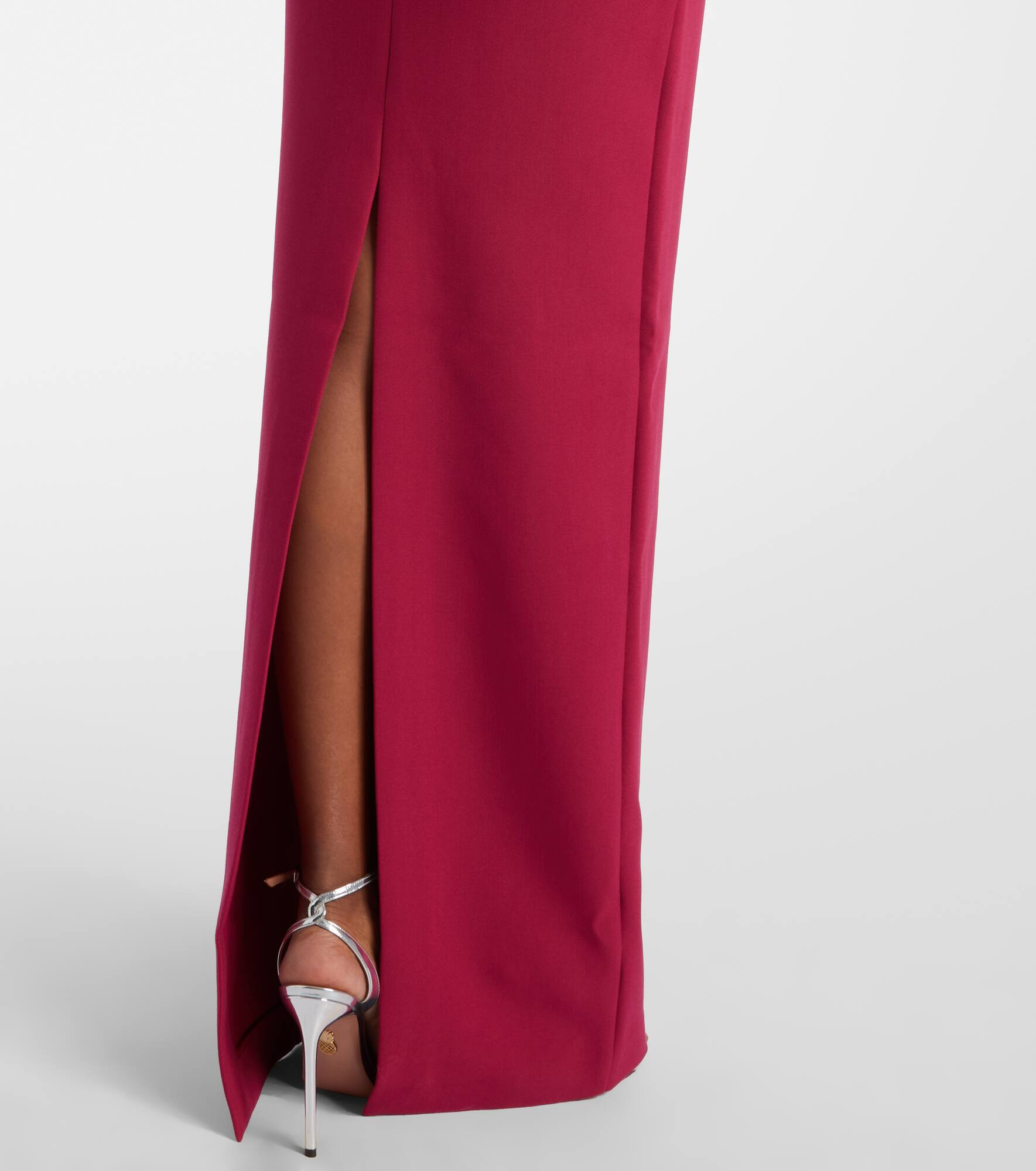 One-shoulder crêpe maxi dress - 5