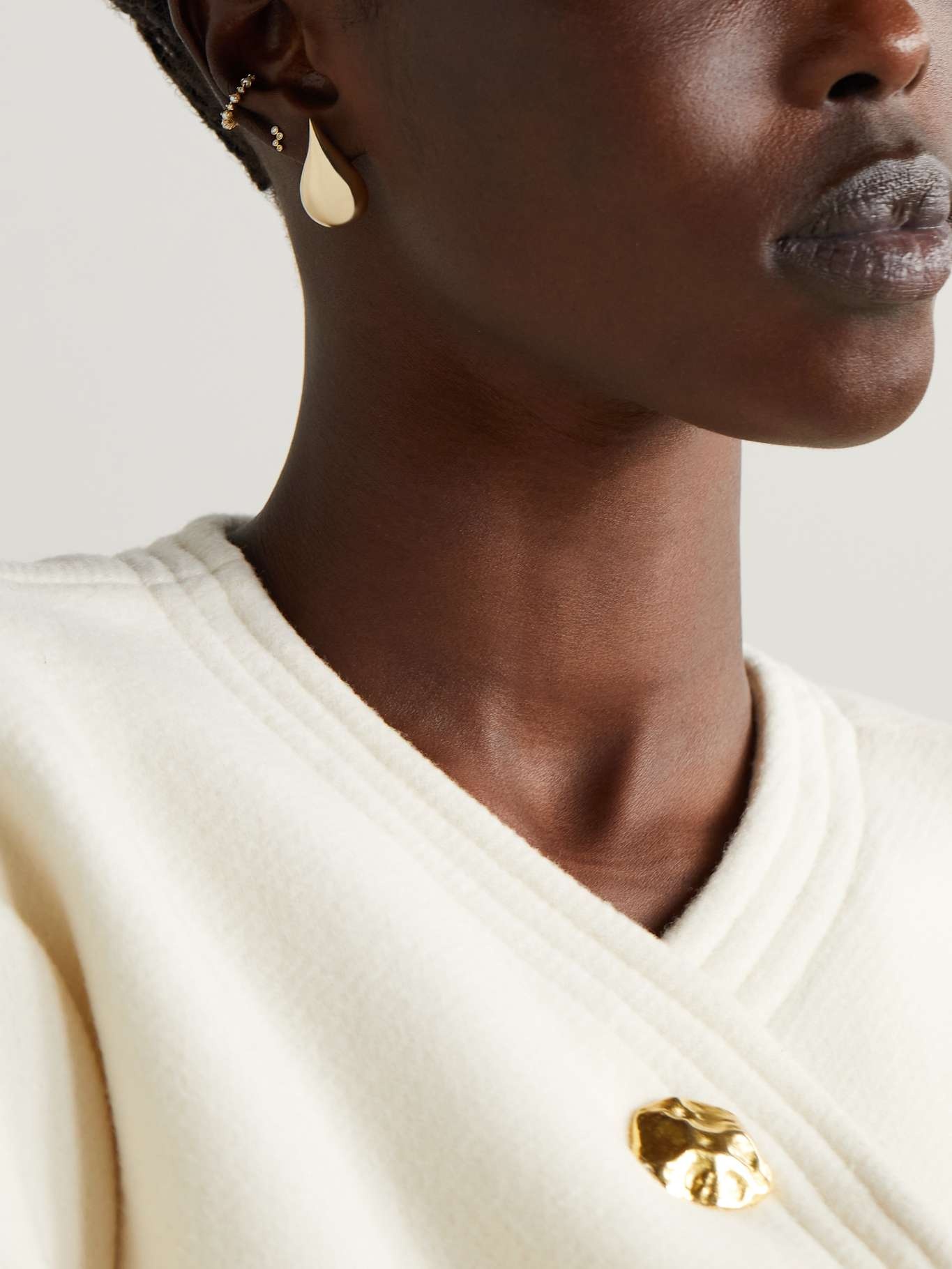 Water Droplet 14-karat gold earrings - 4