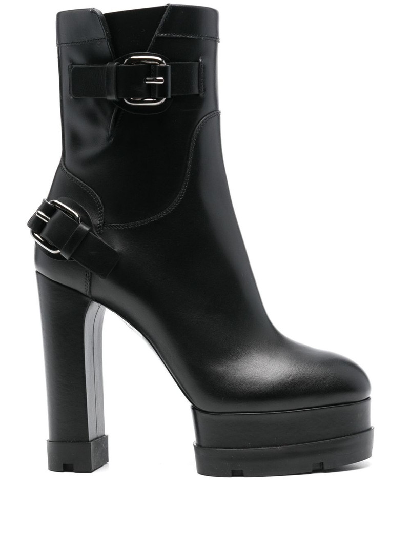 130mm leather ankle boots 1