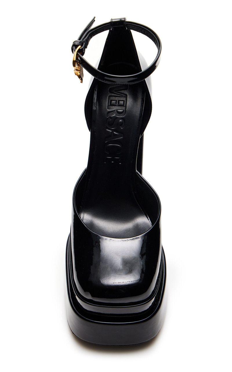 Patent Leather Platform Pumps black 4