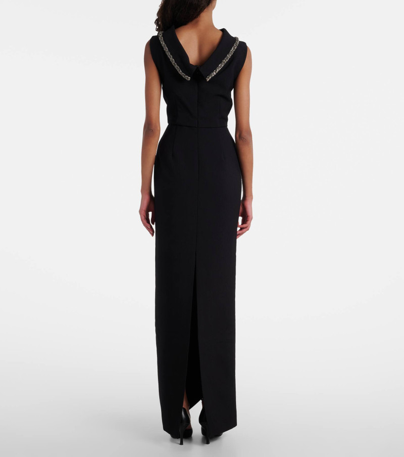Embellished crêpe gown 3