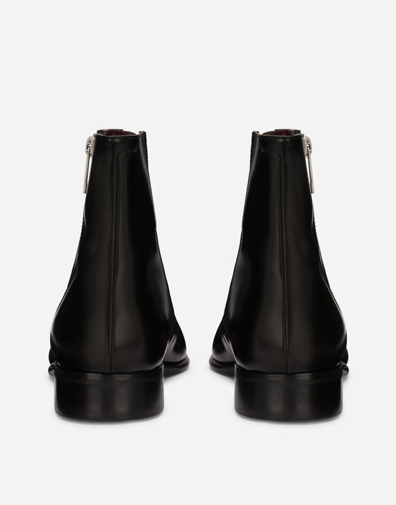 Dolce & Gabbana Brushed calfskin ankle boots with zipper outlook