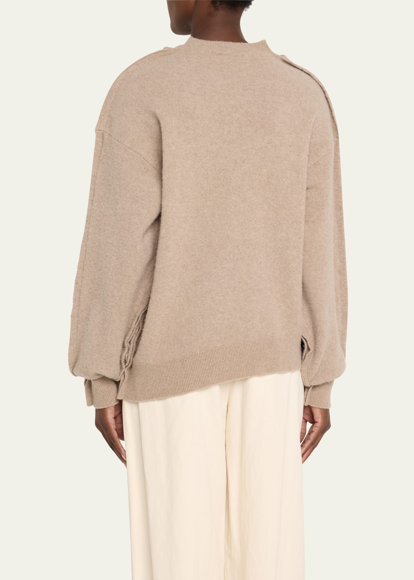 Sculpted Merino Wool Pullover - 3