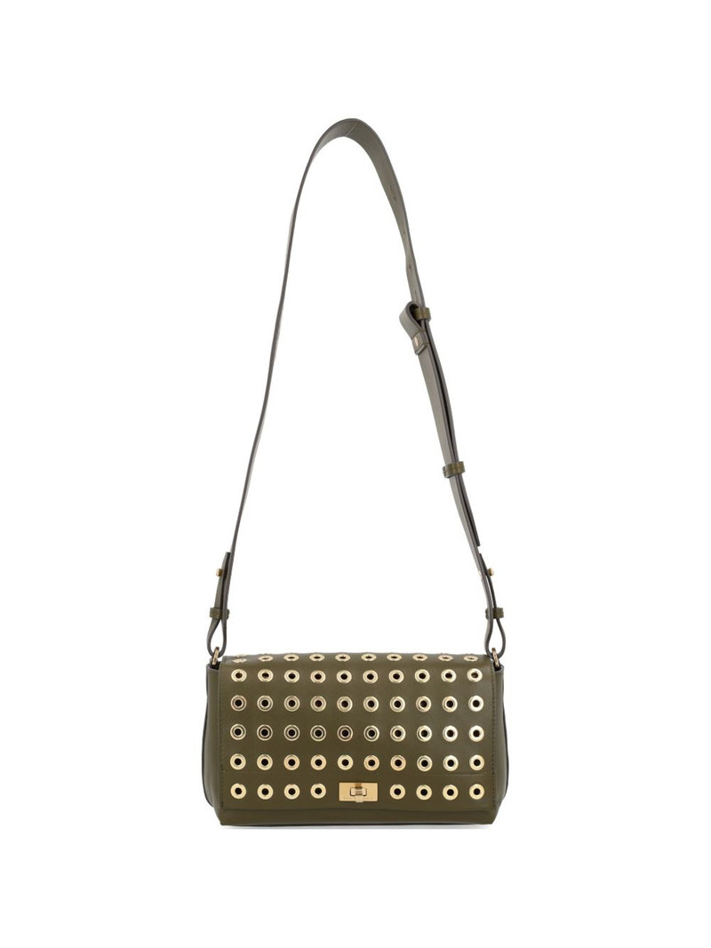 eyelet-detail shoulder bag 1