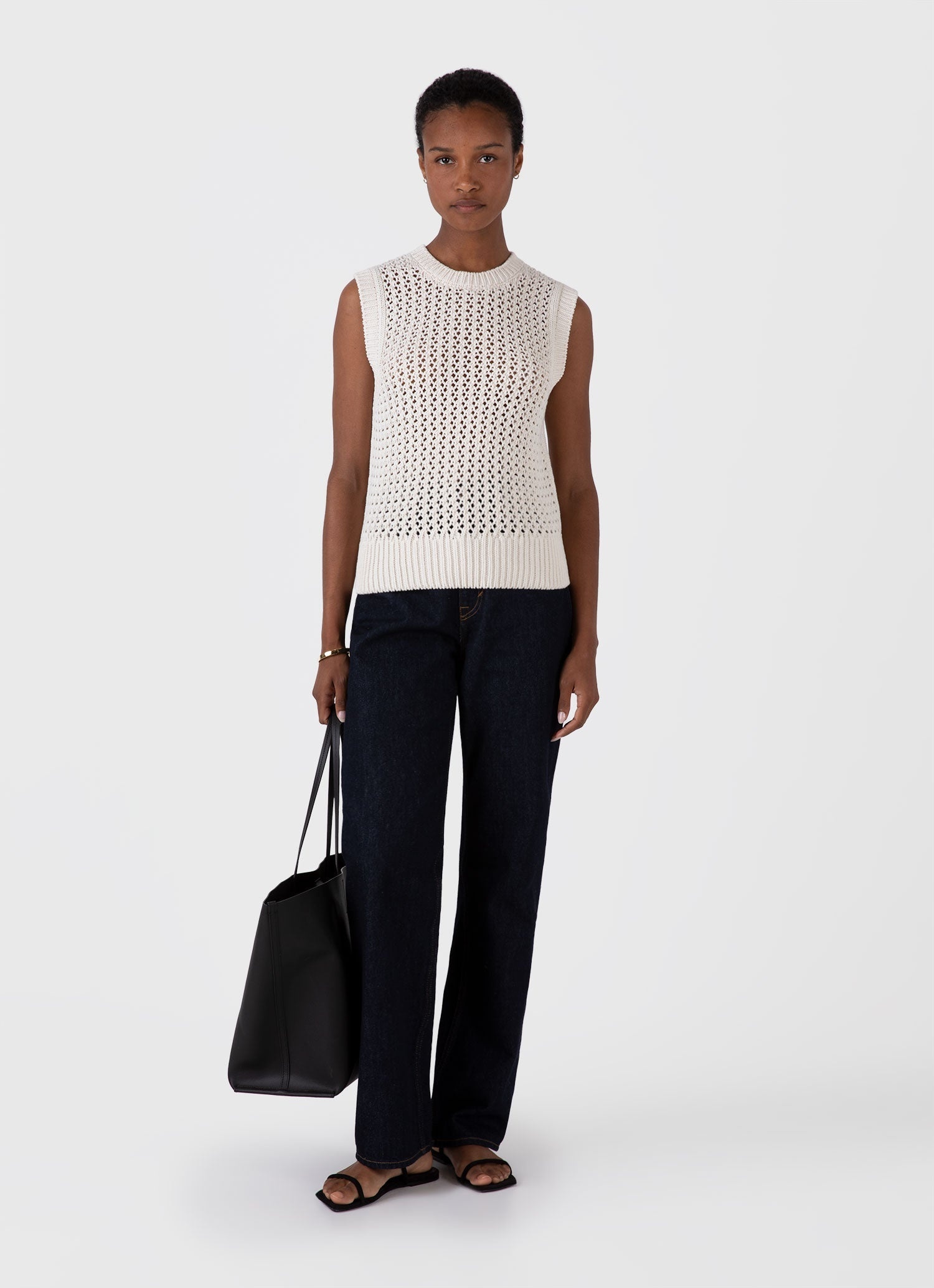Chunky Cotton Stitch Vest - 2