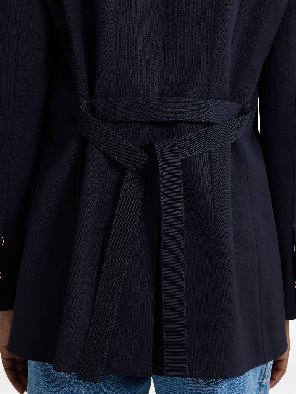 belted twill jacket - 5