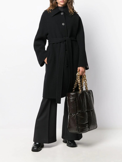 Loewe belted button-up coat outlook