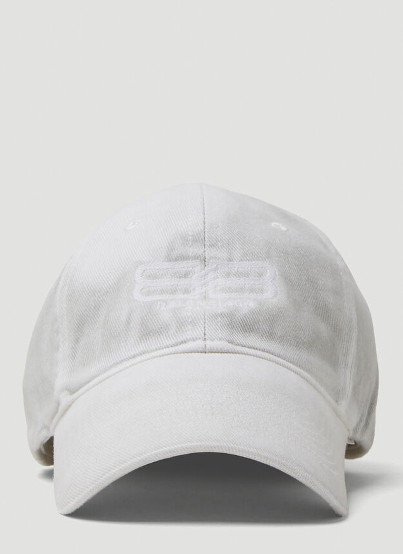 BB Paris Baseball Cap in White 1